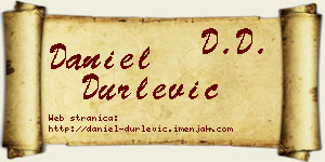 Daniel Durlević vizit kartica